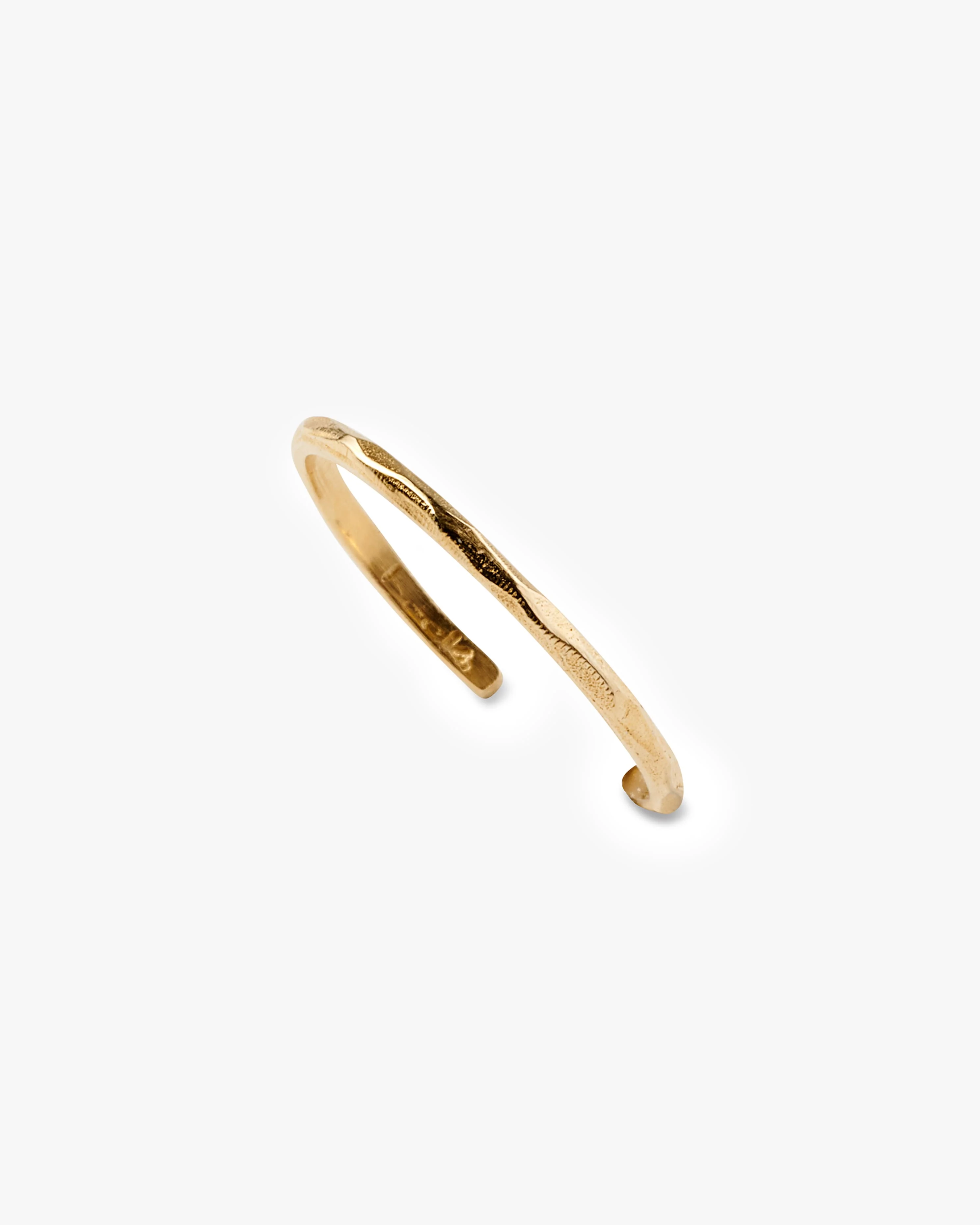 Faceted Toe Ring - Gold - Image 2